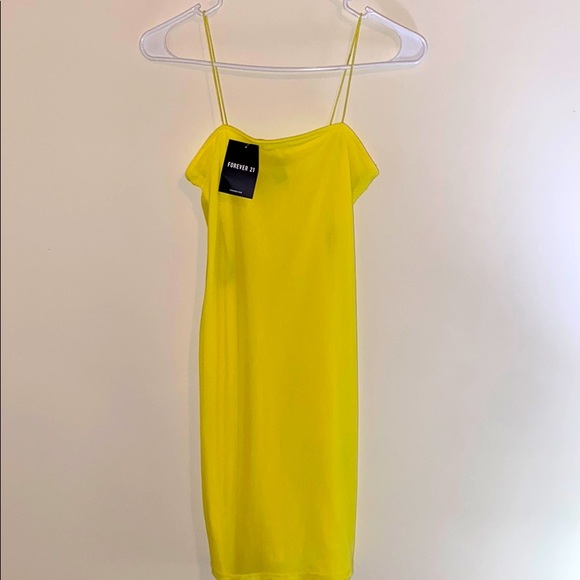 Neon yellow knit dress - Picture 1 of 1